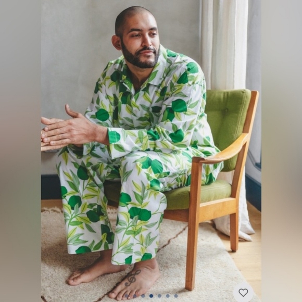 Print Fresh Men's Limes Pajama Set - Picture 3 of 7